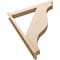 Ekena Millwork 5 1/2-in W x 38-in D x 46-in H Funston Slat Rough Cedar Woodgrain TimberThane Outlooker, Primed Tan OUTUR055X38X46FST24RCPR - alternate 2